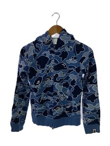 A BATHING APE◆ジップパーカー/スターカモ/XS/コットン/BLU