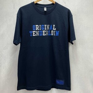 ＴＥＮＤＥＲＬＯＩＮ ＴＥＥ ２Ａ Ｔシャツ 半袖 テンダーロイン ネイビー Ｌ コットン タグ付き メンズ 洋品紳士服/241