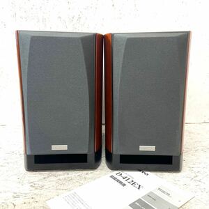 11 HM ONKYO スピーカー D-412EX ペア オンキョー 24G 木目 音響機器 スピーカーセット 説明書付き