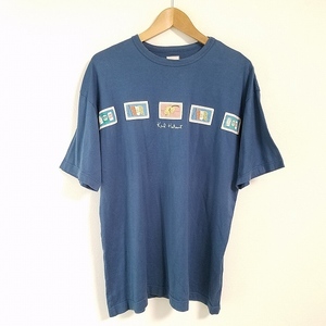 #snc カールヘルム KarlHelmut Tシャツ L 青系 半袖 メンズ [842631]