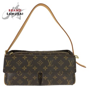 LOUIS VUITTON ルイヴィトン モノグラム ヴィバシテMM ブラウン PVC M51164 ショルダーバッグ ハンドバッグ レディース 406339