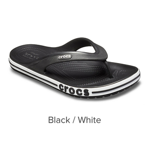 22cm クロックス crocs バヤバンド フリップ Bayaband Flip Black / White M4W6 新品