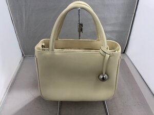 【FURLA】フルラ　ハンドバッグ　アイボリー　レザー　SY02-GZH