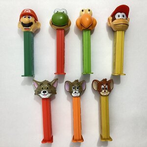 ペッツ　PEZ　色々 7個 まとめて　スーパーマリオ (マリオ ヨッシー ノコノコ ドンキーコングJr.)　トムとジェリー