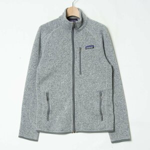 【1円スタート】patagonia パタゴニア フリースニットジャケット アウター 定番 カジュアル アウトドア 秋冬 グレー 灰色 XS メンズ