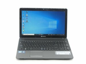 カメラ内蔵/中古/15.6ノートPC/Windows10/爆速新品SSD256/8GB/2世代i5/GateWay　NV57H-A54D/K 　 新品無線マウス　MSoffice2019搭載