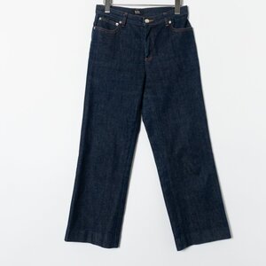 A.P.C. JEAN SAILOR アーペーセー デニムパンツ コットン98％ カジュアル ジップアップ インディゴ オールシーズン ボトムス 27 レディース