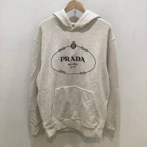 PRADA プラダ hoodie パーカー 23AW ACU1 2023 600 ロゴエンブロイダリー gray グレー サイズM 677569