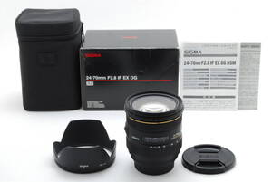 シグマ SIGMA 24-70mm F2.8 IF EX DG HSM レンズ SONY ソニー Aマウント用 フード 元箱付き [新品同様] #5859