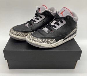 【21.5cm】NIKE AIR JORDAN 3 RETRO BP CEMENT ナイキ エア ジョーダン 3 レトロ BPセメント キッズスニーカー (429487-021) 17