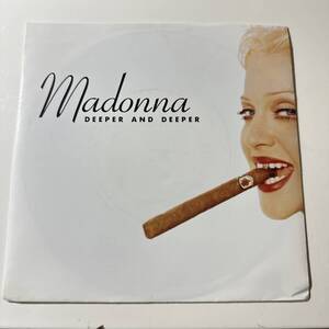 Madonna - Deeper And Deeper ☆UK ORIG 7″☆B面インスト☆5th アルバムEroticaからのシングルカット