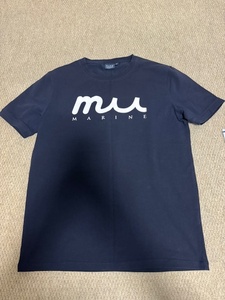 muta ムータ ３〜5回着用美品 Tシャツ USED④ ネイビー サイズ６ M/L 半袖 クルーネック ストレッチ素材 ムータマリン 