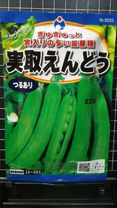 ３袋セット つるあり 実取 えんどう 種 郵便は送料無料