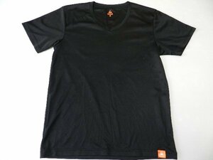 le coq sportif /ルコック製！【★シンプル・ブラック！】Vネックウエア・Tシャツ！/Lサイズ