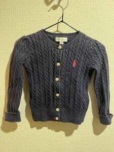 【送料無料】Ralph Lauren ラルフローレン カーディガン size18M（12-18ヶ月）/紺　子供服