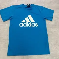 adidas  アディダス　半袖Tシャツ　ブルー　スポーティー　テック系