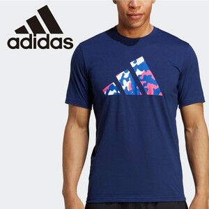 【新品特価!定価3850円が48％OFF!】アディダス adidas メンズ 半袖機能Tシャツ M TR-ES BRANDLOVE_Tシャツ IB8258 ダークブルー/6/サイズL