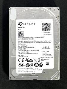  ★ 4TB ★【使用時間：54ｈ】 ST4000LM024　/　Seagate　2024年製　新品同様　 2.5インチ内蔵HDD/15mm厚/SATA [管理■WVSE]