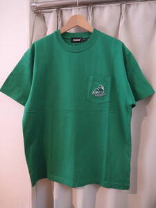 X-LARGE エクストララージ XLARGE EMBROIDERY SLANTED OG S/S POCKET TEE グリーン Mサイズ 人気品 送料\230~