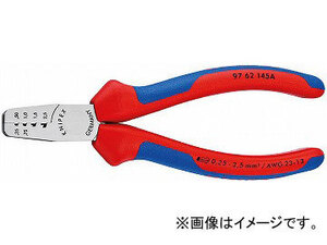 クニペックス/KNIPEX エンドスリーブ用圧着ペンチ 品番：9762-145A JAN：4003773060154