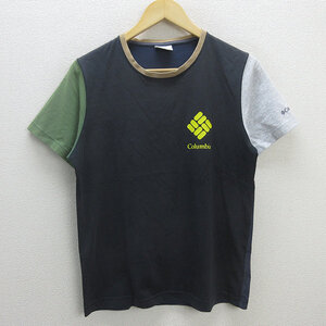 G■コロンビア/Columbia タクフォークＴシャツ/PM1896【S】黒紺/men