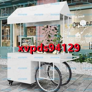 屋台 キッチンカー 【ホワイト】 120mc*60cm*190cm 耐荷重 200kg