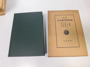 ●N563●小山人文科学史年表●小山書店●昭和30年再版●即決