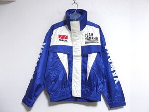 Z12040:TEAM YAMAHA（チームヤマハ）ライディングナイロンジャケット/白×紫/LL/YAMAHA RACING