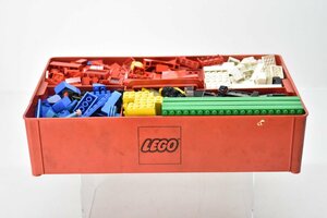 LEGO 古い レゴブロック 約1.4kg + ケース まとめて [箱][ボックス][ストレージ][レトロ][当時物][k1]H