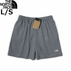 1円～!売切!【正規新品】THE NORTH FACE◆SIMPLE LOGO FLEECE SHORT ショートパンツ US限定 ロゴ刺繍 キャンプ 登山(L)グレー 190110-5