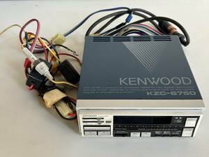 ④j114◆KENWOOD ケンウッド◆カセットデッキ KZC-6750 テープデッキ インジケーター アンプ内蔵 カーオーディオ ステレオ 未検品