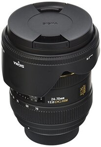 【中古】 SIGMA 標準ズームレンズ 24-70mm F2.8 IF EX DG HSM ニコン用 フルサイズ対応 5