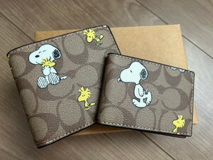 COACH PEANUTS 3-IN-1 ウォレット　スヌーピー ウッドストック　CE714