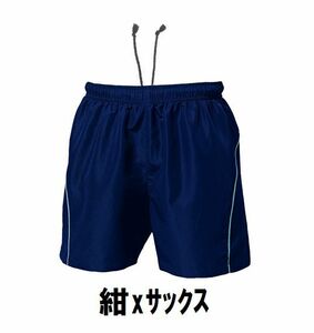 新品 バレーボール メンズ パンツ 紺xサックス Mサイズ 子供 大人 男性 女性 wundou ウンドウ 1680 送料無料