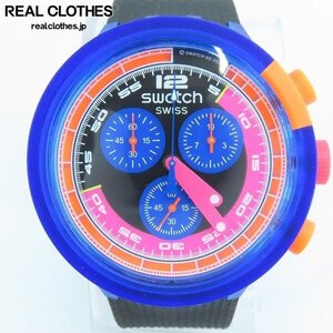 swatch/スウォッチ NEON PARTY TO THE MAX クロノグラフ SB06N102【動作未確認】 /000