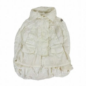 モンクレール MONCLER sacai コラボ SORA GIUBBOTTO フーデットコート モッズ ナイロン シルク混 1109S4630805 00 XS クリーム ur53