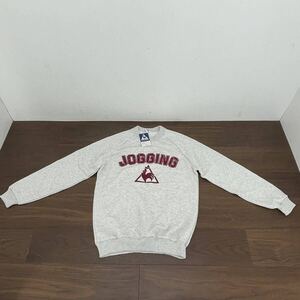 DGK5a 未使用 タグ付き le coq sportif ルコックスポルティフ 長袖 トレーナー スウェット グレー QTR-303 Lサイズ 