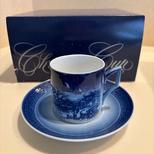 ロイヤルコペンハーゲン ROYAL COPENHAGEN クリスマス コーヒーカップ　 カップ ソーサー　1995年　デンマーク製