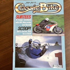 B1561　1988 年　「Classic Bike」クラシックバイク 英国 旧車 雑誌　ヴィンテージバイク　英国車 　　ビンテージ　自動車