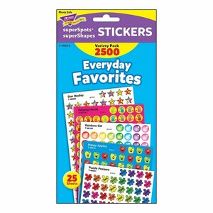 TREND トレンド Stickers Everyday Favorites Variety Pack ごほうびシール よくできました ごほうび ２５００枚　教育　教材