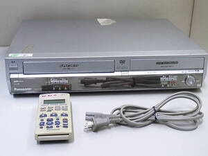 ■Panasonic■　パナソニック　VHSビデオ 一体型DVDレコーダー　DMR-E75V　/　AVコード付き　リモコン 現状 (EUR7909KB0)　中古