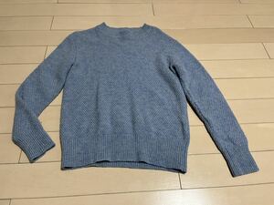 TAKEO KIKUCHI タケオキクチ ニットセーター ウール ２サイズ ブルー 高品質