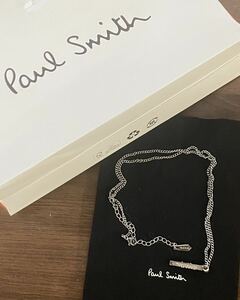 ● paul smith ポールスミス CROPPED LOGO ロゴ トップのみ シルバー 925 ネックレス ユニセックス袋付