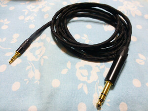 MDR-1A (M2) M1ST MV1 PM-3 T60RP HiFiMAN DEVA MOGAMI 2944 八芯 ブレイド編 200cm 長め 6.3mm 標準プラグ 3.5-6.3 OPPO FOSTES SONY 100A