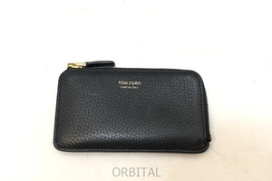 経堂) トムフォード TOM FORD ミディアムジップウォレット カードスロット コインケース 定価7万 Y0238T-018-AAD