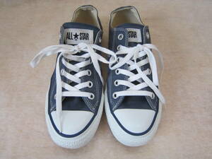 CONVERSE ALLSTAR OX（コンバース オールスターLOW）　スニーカー　ネイビー 紺 キャンバス　　24㎝　US5　　ok2407D