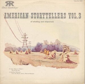 米CD Charles A. Chace, Matthew Richards American Storytellers, Vol. 3 (COOK5009) (CD-R) COOK05009 Cook Records/Folkways Records US