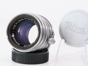 良品Nikkor HC 5ｃm F/2 前期 ライカＬ３９レンズ