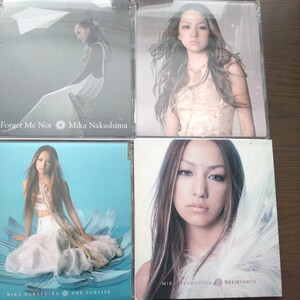 送料込み 中島美嘉 「RESISTANCE」「ONE SURVIVE」「Helpless Rain」「Forget Me Not」4枚セット