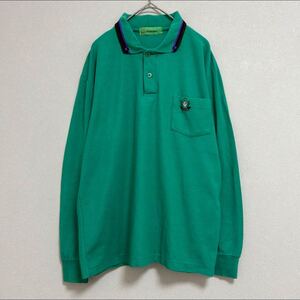 seimi RENAISSANCE ヴィンテージ 長袖 ポロシャツ 【L】 グリーン 緑 メンズ